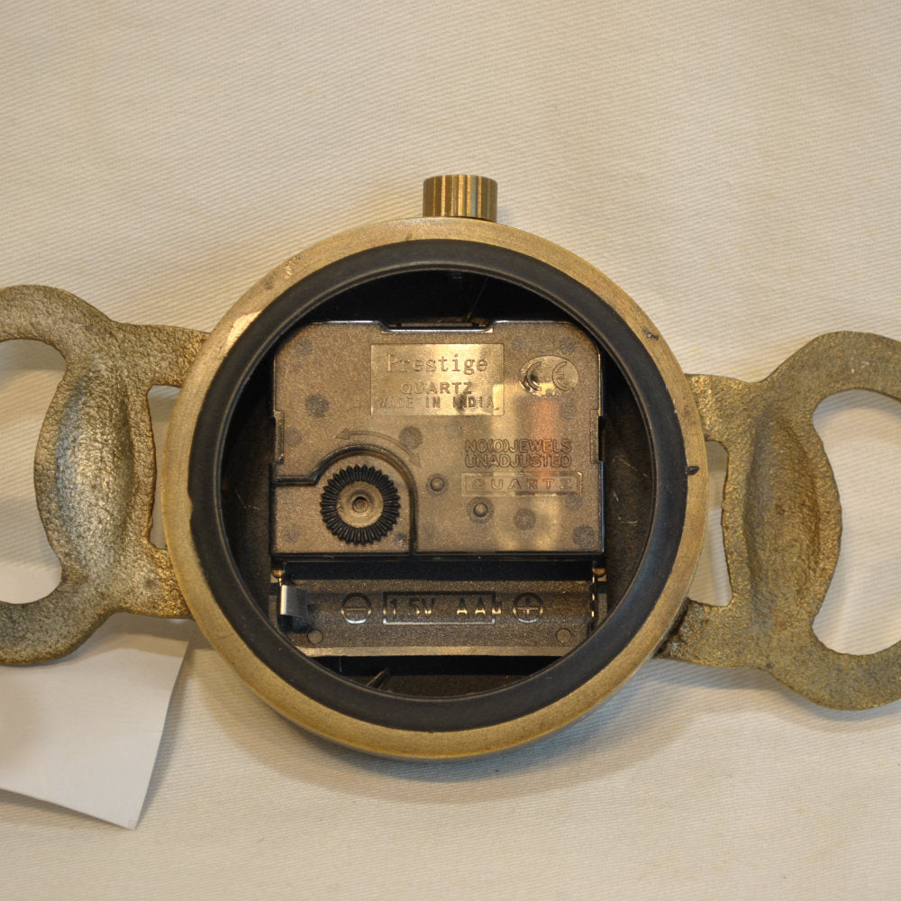 時計 腕時計型 置時計 インテリア時計 真鍮製時計 インテリア雑貨 テーブルクロック アンティーク風置時計 真鍮雑貨 310006