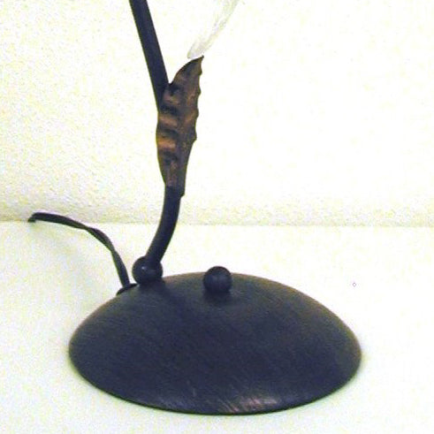 テーブルランプ 花型 ガラス シェード アイアン インテリア 卓上ランプ 照明器具 ランプ アンティーク調 雑貨 TableLamp 725012