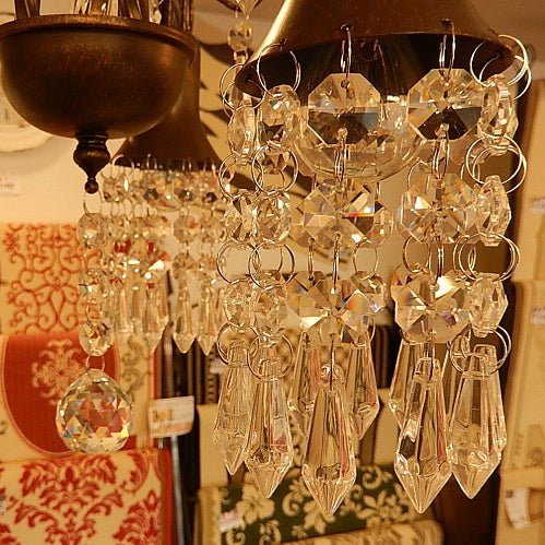 シャンデリアランプ オシャレ ランプ 3灯 ミニシャンデリア ブラック エレガント クリアガラス アイアン ゴージャス 725040