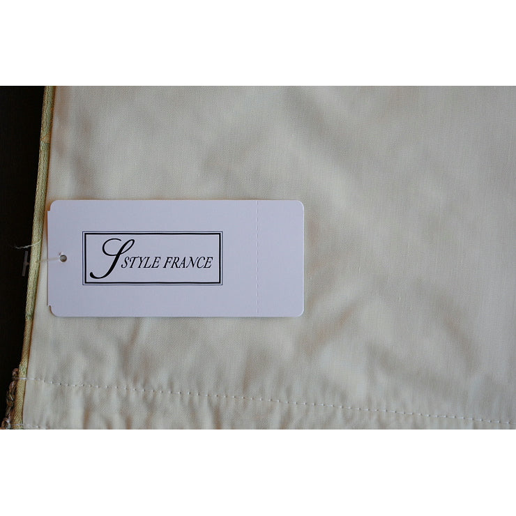 テーブルセンター グリーン オシャレ フリンジ付き フランス製生地 スタイルフランス 30x60cm TaorminaTill