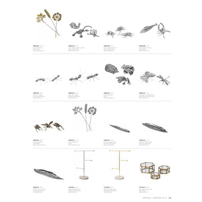 北欧雑貨 インテリア おしゃれ メタル トカゲ lizard リザード 爬虫類 ニッケル ブロストコペンハーゲン METAL Broste Copenhagen 01N2