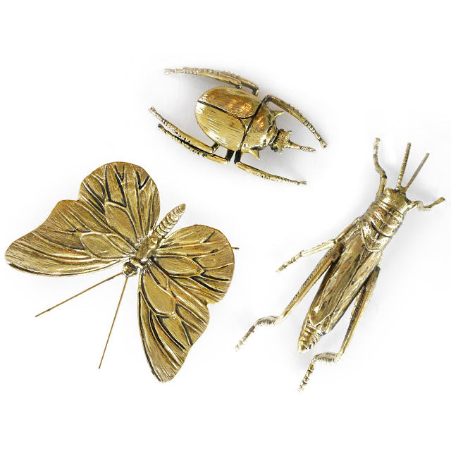 北欧雑貨 インテリア おしゃれ 真鍮 昆虫 メタル 蝶々 butterfly バタフライ ブラス ブロストコペンハーゲン METAL Broste Copenhagen 05BS1