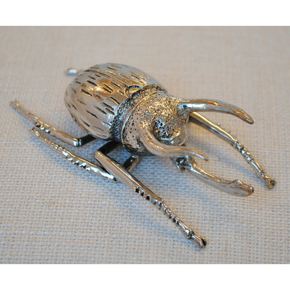 北欧雑貨 インテリア おしゃれ 昆虫 メタル シルバー 銀 アトラスオオカブト カブトムシ beetle ビートル ブロストコペンハーゲン METAL Broste Copenhagen 06S1