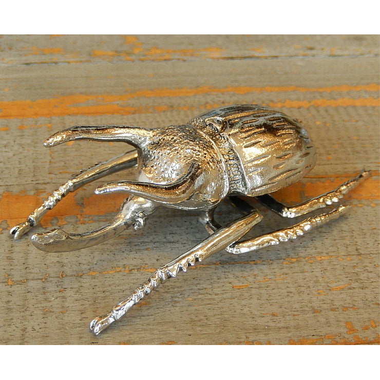 北欧雑貨 インテリア おしゃれ 昆虫 メタル シルバー 銀 アトラスオオカブト カブトムシ beetle ビートル ブロストコペンハーゲン METAL Broste Copenhagen 06S1