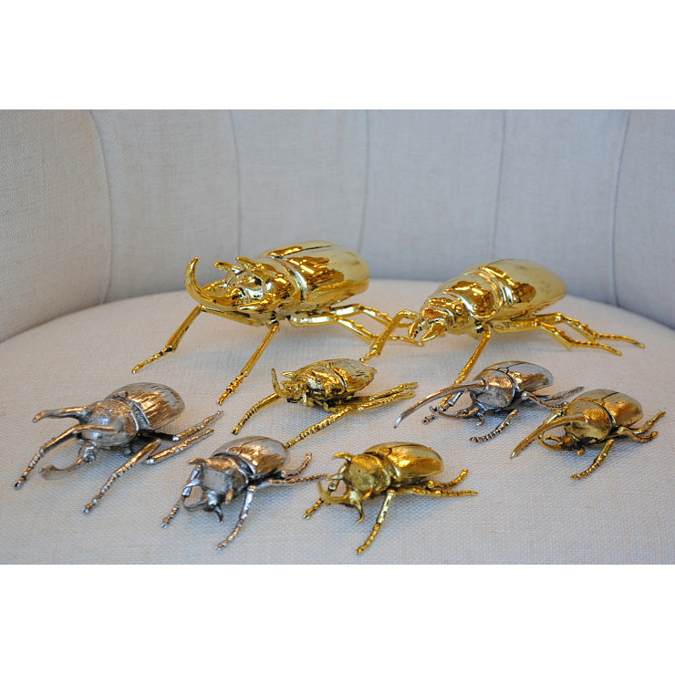 北欧雑貨 インテリア おしゃれ 昆虫 メタル シルバー 銀 アトラスオオカブト カブトムシ beetle ビートル ブロストコペンハーゲン METAL Broste Copenhagen 06S1