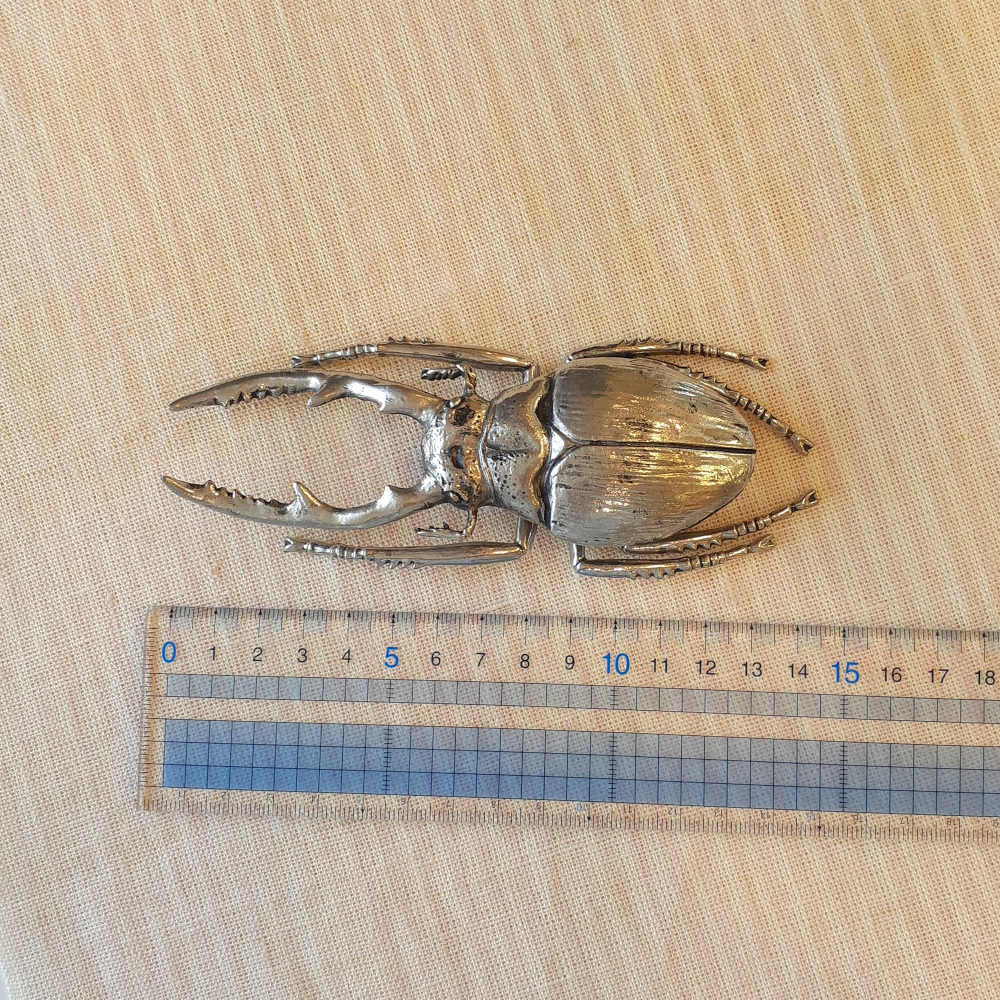 北欧雑貨 インテリア おしゃれ メタル シルバー 銀 昆虫 ノコギリクワガタ Stag beetle スタッグ ビートル ブロストコペンハーゲン METAL Broste Copenhagen 06S3