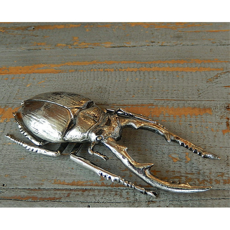 北欧雑貨 インテリア おしゃれ メタル シルバー 銀 昆虫 ノコギリクワガタ Stag beetle スタッグ ビートル ブロストコペンハーゲン METAL Broste Copenhagen 06S3