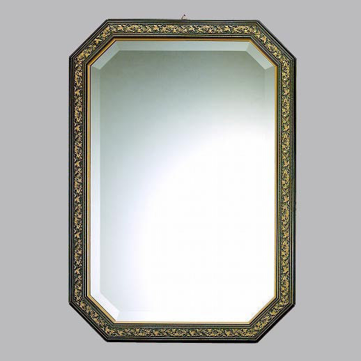 ウォール ミラー 壁掛け 鏡 八角 グリーン イタリアンブルー イタリア製 雑貨 BERTOZZI ベルトーチ 808408
