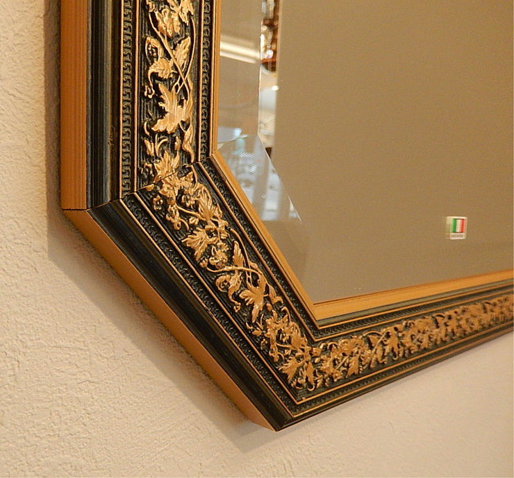 ウォール ミラー 壁掛け 鏡 八角 グリーン イタリアンブルー イタリア製 雑貨 BERTOZZI ベルトーチ 808408