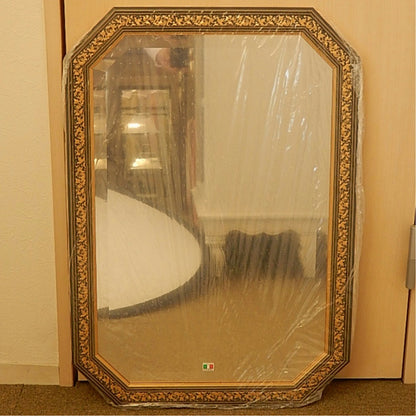 ウォール ミラー 壁掛け 鏡 八角 グリーン イタリアンブルー イタリア製 雑貨 BERTOZZI ベルトーチ 808408