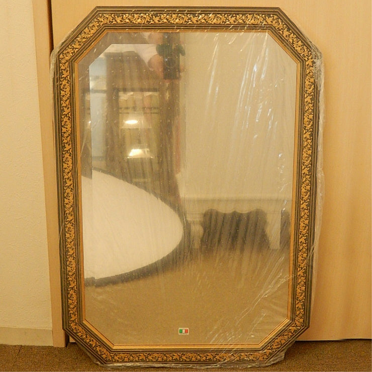 ウォール ミラー 壁掛け 鏡 八角 グリーン イタリアンブルー イタリア製 雑貨 BERTOZZI ベルトーチ 808408