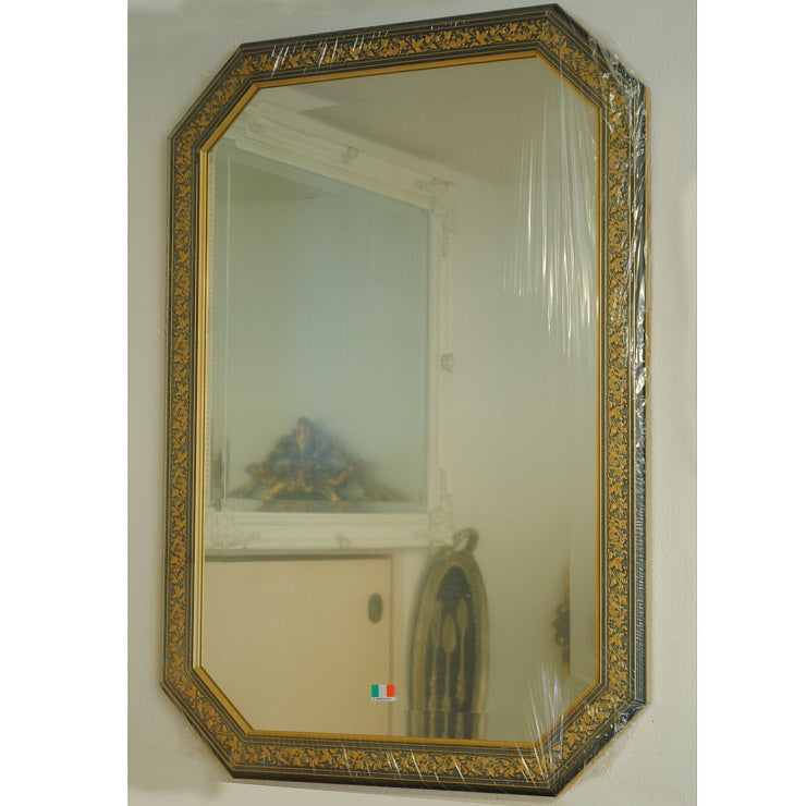 ウォール ミラー 壁掛け 鏡 八角 グリーン イタリアンブルー イタリア製 雑貨 BERTOZZI ベルトーチ 808408