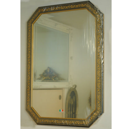 ウォール ミラー 壁掛け 鏡 八角 グリーン イタリアンブルー イタリア製 雑貨 BERTOZZI ベルトーチ 808408