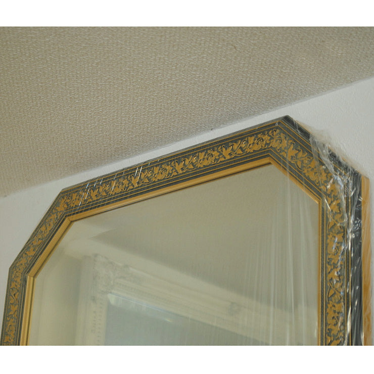 ウォール ミラー 壁掛け 鏡 八角 グリーン イタリアンブルー イタリア製 雑貨 BERTOZZI ベルトーチ 808408