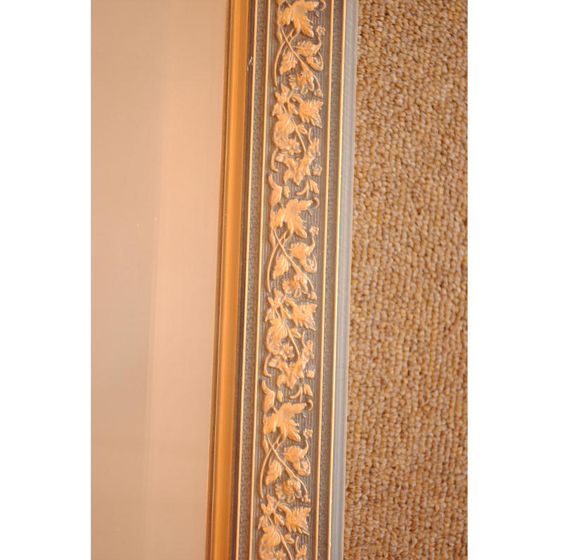 ウォールミラー おしゃれ 鏡 壁掛け 八角形 隅切り 木製 ミラー OT 青 アンティーク イタリア製 ベルトーチ BERTOZZI 808409