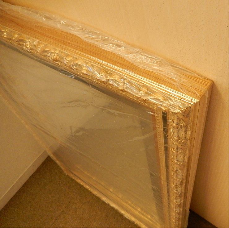 ウォールミラー おしゃれ 鏡 壁掛け 長方形 スクエア 木製 ミラー RT