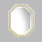 ウォールミラー おしゃれ 鏡 壁掛け 八角形 隅切り 木製 ミラー OT 白 ホワイト ゴールド アンティーク イタリア製 ベルトーチ BERTOZZI 808839