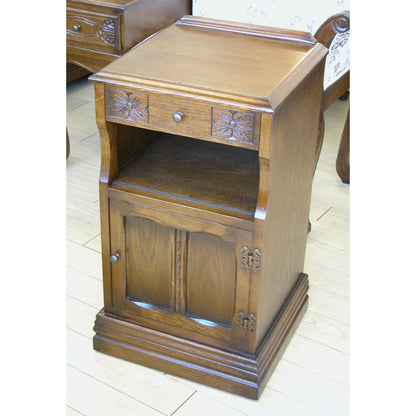 電話台 おしゃれ オーク 無垢材 木製 テレフォン テーブル クラシック 輸入家具 1136011