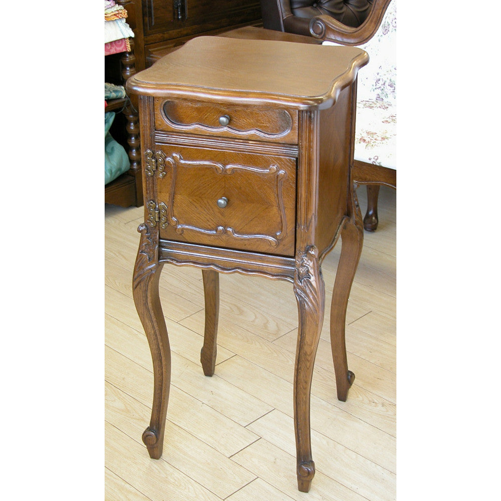 電話台 おしゃれ オーク 無垢材 木製 テレフォン テーブル クラシック 輸入家具 1136014