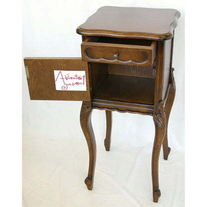 電話台 おしゃれ オーク 無垢材 木製 テレフォン テーブル クラシック 輸入家具 1136014