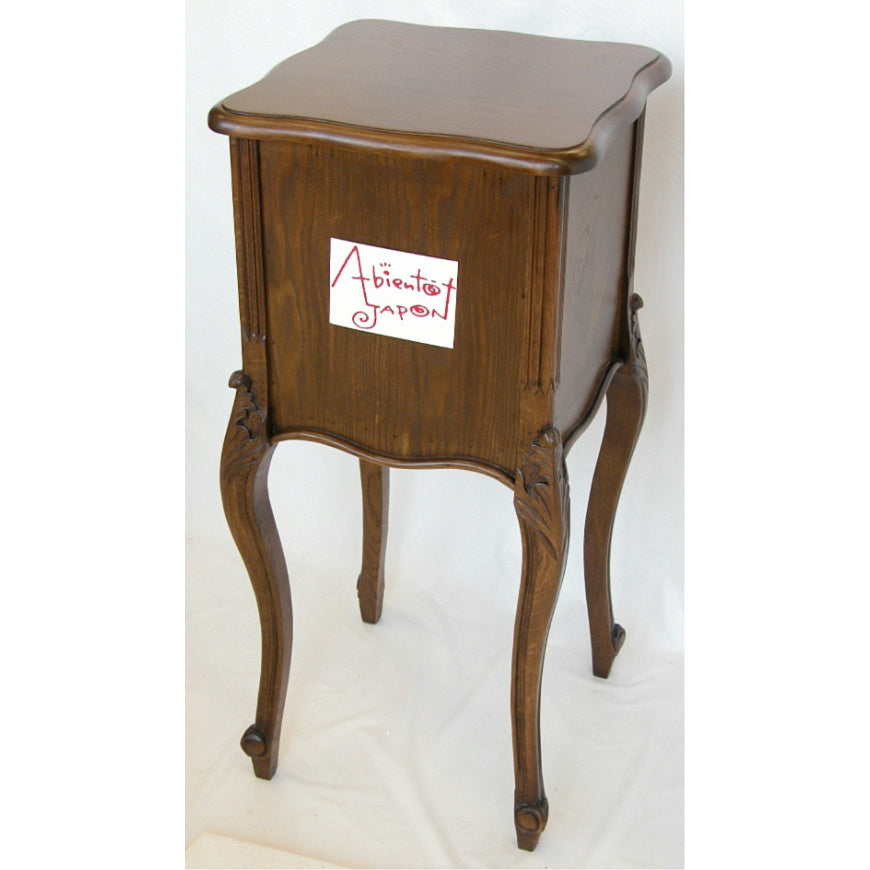 電話台 おしゃれ オーク 無垢材 木製 テレフォン テーブル クラシック 輸入家具 1136014