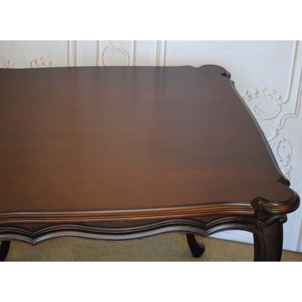 ダイニングテーブル テーブル スクエアテーブル アンティーク調 マホガニー無垢材 カブリオールレッグ 猫脚 クイーンアン様式 ヘッペルホワイト様式 117003