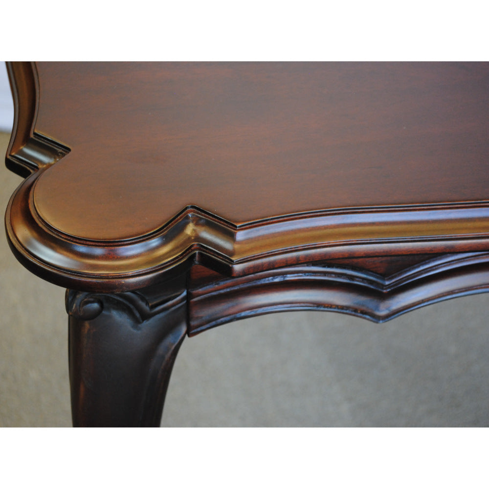 ダイニングテーブル テーブル スクエアテーブル アンティーク調 マホガニー無垢材 カブリオールレッグ 猫脚 クイーンアン様式 ヘッペルホワイト様式 117003