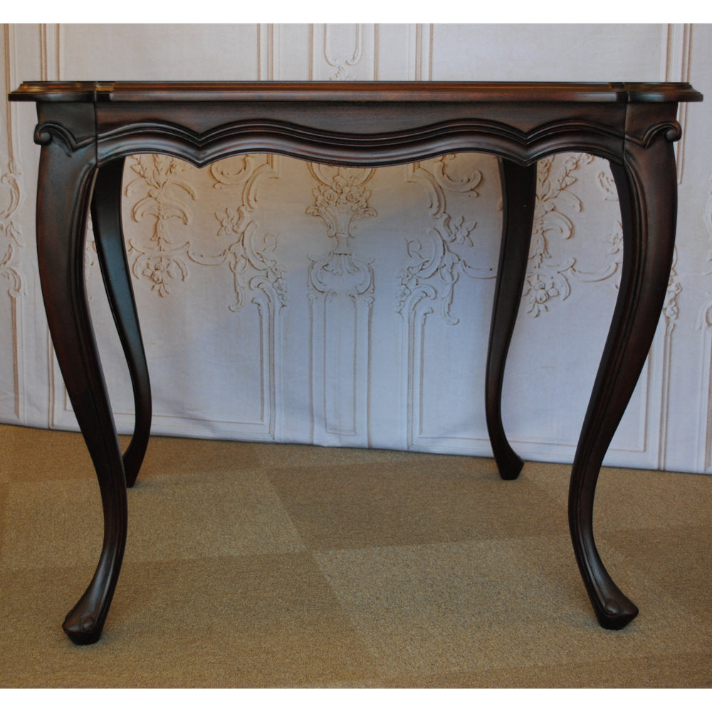 ダイニングテーブル テーブル スクエアテーブル アンティーク調 マホガニー無垢材 カブリオールレッグ 猫脚 クイーンアン様式 ヘッペルホワイト様式 117003