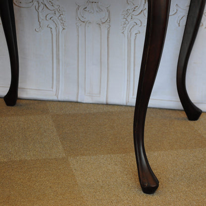 ダイニングテーブル テーブル スクエアテーブル アンティーク調 マホガニー無垢材 カブリオールレッグ 猫脚 クイーンアン様式 ヘッペルホワイト様式 117003