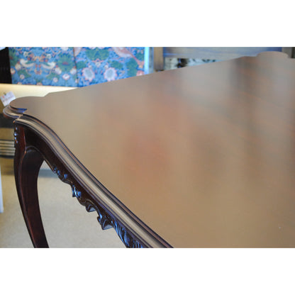 ダイニングテーブル テーブル レキュタングラーテーブル アンティーク調 マホガニー材 カブリオールレッグ 猫脚 クイーンアン様式 ヘッペルホワイト様式 117004