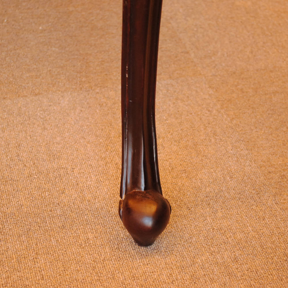 ダイニングテーブル テーブル レキュタングラーテーブル アンティーク調 マホガニー材 カブリオールレッグ 猫脚 クイーンアン様式 ヘッペルホワイト様式 117004