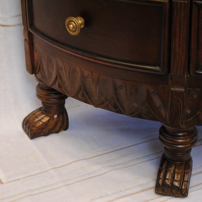 チェスト ハーフムーンチェスト コンソールテーブル 12引き出し テーブル おしゃれ マホガニー無垢材 アンティーク風 バリーウイリアム BallyWilliam 117007