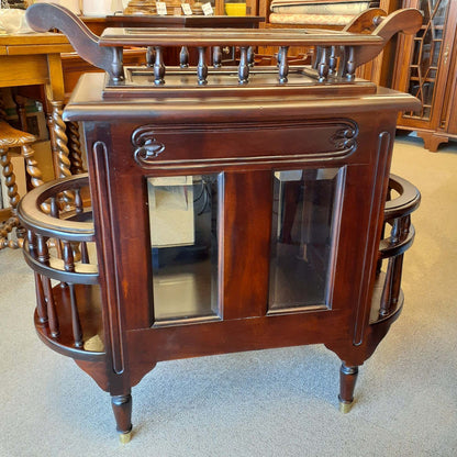 キャビネット トレイ付きキャビネット キャビネットテーブル トレイテーブル アンティーク風家具 マホガニー家具 バリーウイリアム BallyWilliam 117051