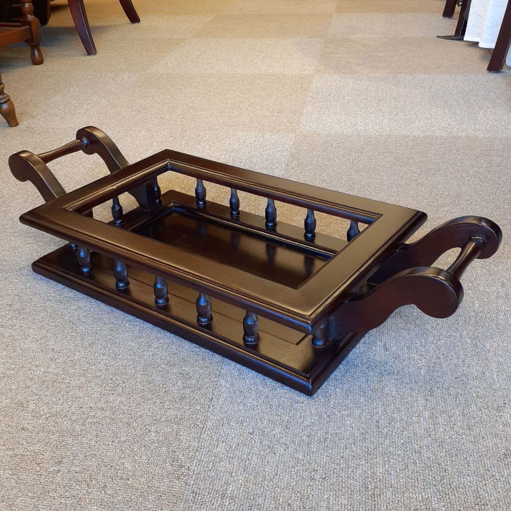 キャビネット トレイ付きキャビネット キャビネットテーブル トレイテーブル アンティーク風家具 マホガニー家具 バリーウイリアム BallyWilliam 117051