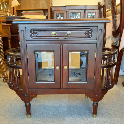 キャビネット トレイ付きキャビネット キャビネットテーブル トレイテーブル アンティーク風家具 マホガニー家具 バリーウイリアム BallyWilliam 117051