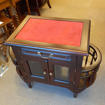 キャビネット トレイ付きキャビネット キャビネットテーブル トレイテーブル アンティーク風家具 マホガニー家具 バリーウイリアム BallyWilliam 117051