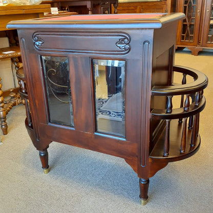 キャビネット トレイ付きキャビネット キャビネットテーブル トレイテーブル アンティーク風家具 マホガニー家具 バリーウイリアム BallyWilliam 117051