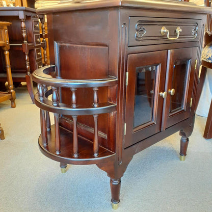 キャビネット トレイ付きキャビネット キャビネットテーブル トレイテーブル アンティーク風家具 マホガニー家具 バリーウイリアム BallyWilliam 117051