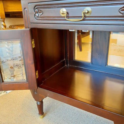 キャビネット トレイ付きキャビネット キャビネットテーブル トレイテーブル アンティーク風家具 マホガニー家具 バリーウイリアム BallyWilliam 117051