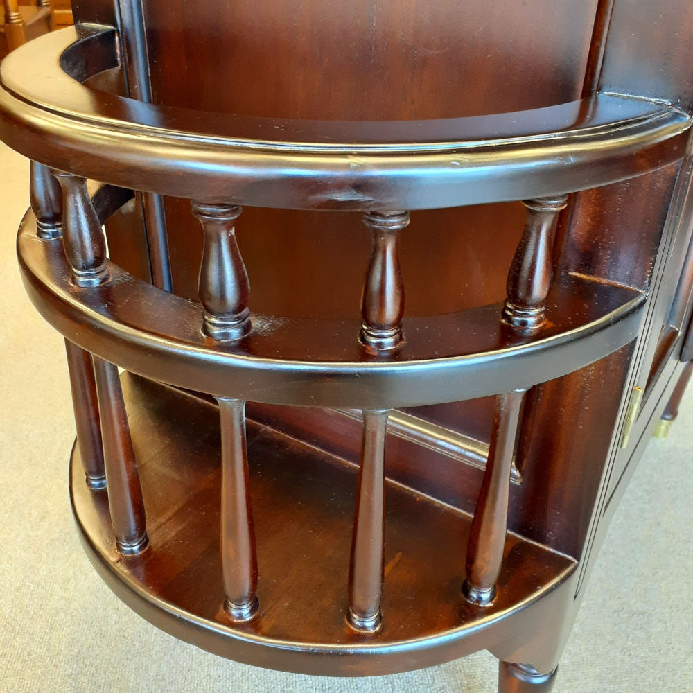 キャビネット トレイ付きキャビネット キャビネットテーブル トレイテーブル アンティーク風家具 マホガニー家具 バリーウイリアム BallyWilliam 117051