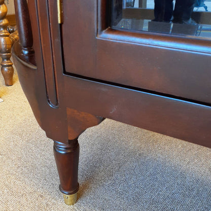 キャビネット トレイ付きキャビネット キャビネットテーブル トレイテーブル アンティーク風家具 マホガニー家具 バリーウイリアム BallyWilliam 117051