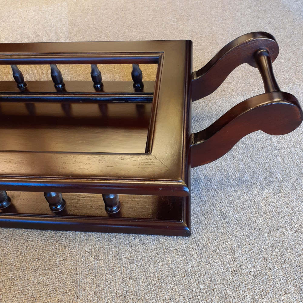 キャビネット トレイ付きキャビネット キャビネットテーブル トレイテーブル アンティーク風家具 マホガニー家具 バリーウイリアム BallyWilliam 117051