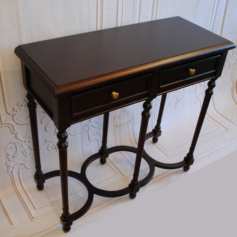 テーブル コンソールテーブル アンティーク風家具 デスクテーブル マホガニー家具 マホガニー無垢材 クラシック アンティーク風 BallyWilliam 117053