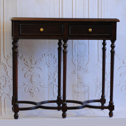 テーブル コンソールテーブル アンティーク風家具 デスクテーブル マホガニー家具 マホガニー無垢材 クラシック アンティーク風 BallyWilliam 117053