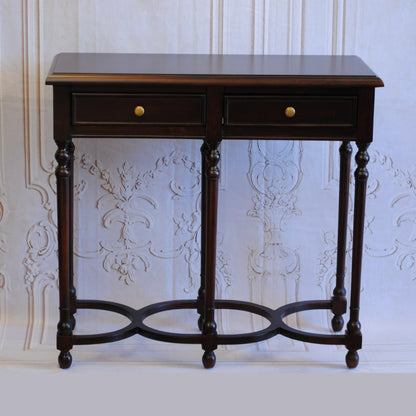 テーブル コンソールテーブル アンティーク風家具 デスクテーブル マホガニー家具 マホガニー無垢材 クラシック アンティーク風 BallyWilliam 117053