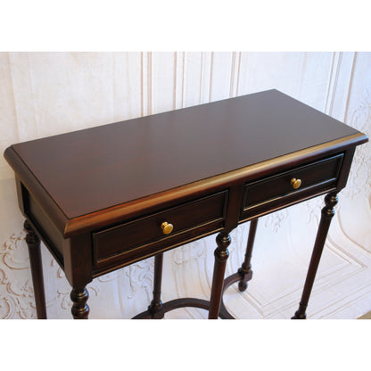 テーブル コンソールテーブル アンティーク風家具 デスクテーブル マホガニー家具 マホガニー無垢材 クラシック アンティーク風 BallyWilliam 117053