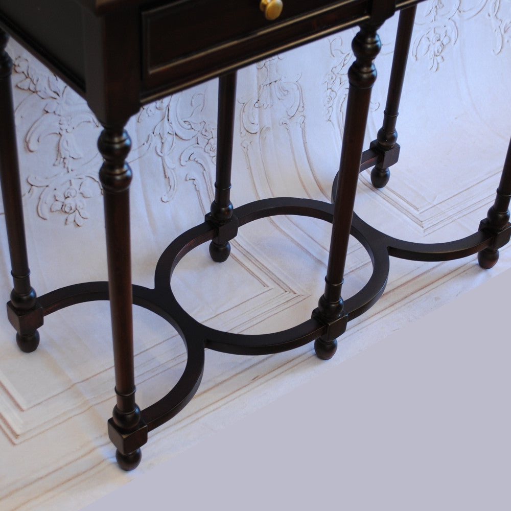 テーブル コンソールテーブル アンティーク風家具 デスクテーブル マホガニー家具 マホガニー無垢材 クラシック アンティーク風 BallyWilliam 117053