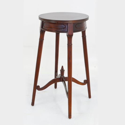 花台 ラウンドテーブル プランターテーブル おしゃれ 丸テーブル マホガニー無垢材 クラシック アンティーク風 バリーウイリアム BallyWilliam 117110