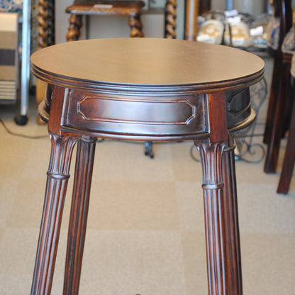 花台 ラウンドテーブル プランターテーブル おしゃれ 丸テーブル マホガニー無垢材 クラシック アンティーク風 バリーウイリアム BallyWilliam 117110