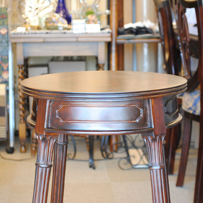 花台 ラウンドテーブル プランターテーブル おしゃれ 丸テーブル マホガニー無垢材 クラシック アンティーク風 バリーウイリアム BallyWilliam 117110